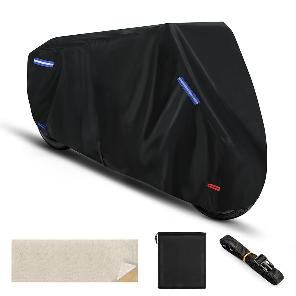 

Bike Cover, Pressure Pressure Resistance 7.7 ft (20,000 mm) H2O, Compatible with All LL [235 x 140 чёрный