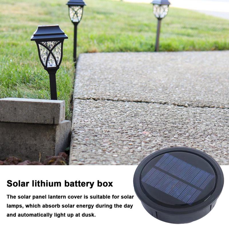 7/10cm Solar Light Replacement Top Waterproof Solar Panel Lid Automatically On/Off Garden Lantern Repair Part for Yard Patio