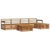 Outdoor Sofa Set 6 Pcs Natural Solid Acacia Wood