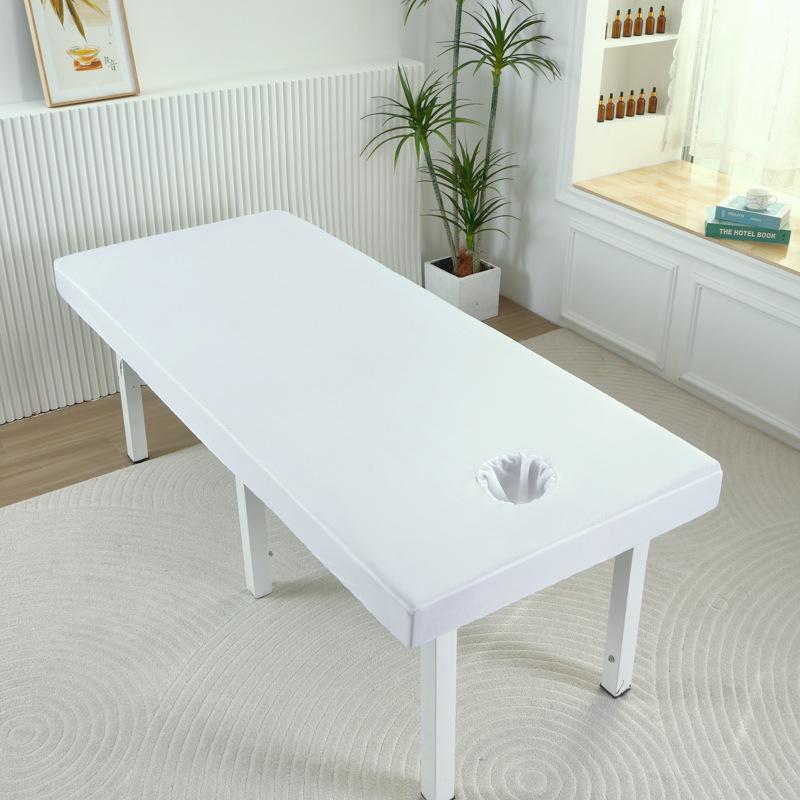Beauty Salon Sheets Protective Cover New Solid Color Waterproof Massage Physiotherapy Sheets Elastic All-inclusive with Holes