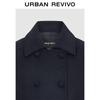 UR Women's Elegant Double-Breasted Lapel Winter Coat