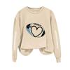 Unisex Fashion Print Long Sleeve Crewneck Sweatshirt