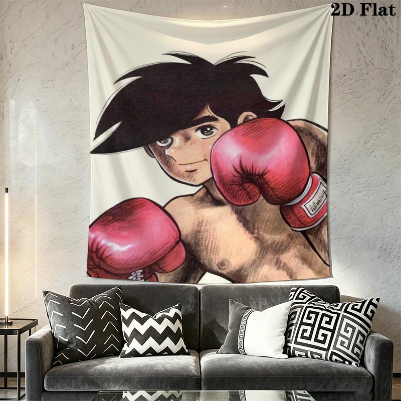 Ashita No Joe Wall Tapestry Aesthetic Wall Hanging Printed Fabric Blanket Decorative Tapestries for Bedroom Living Room Home Decor