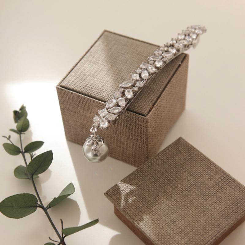 

J.Lauren Big Size Cubic drop Pearl Large pin H0780 single type