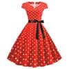QICED Fashion Summer Spring Short Sleeve V-Neck Casual Dresses