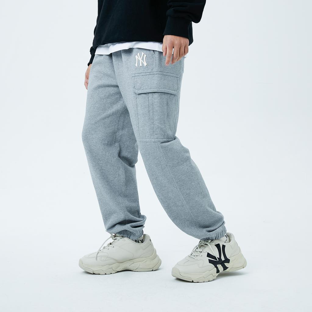 New MLB New York Yankees Knitted Sweatpants Unisex Gray 3APT00914-50MGS