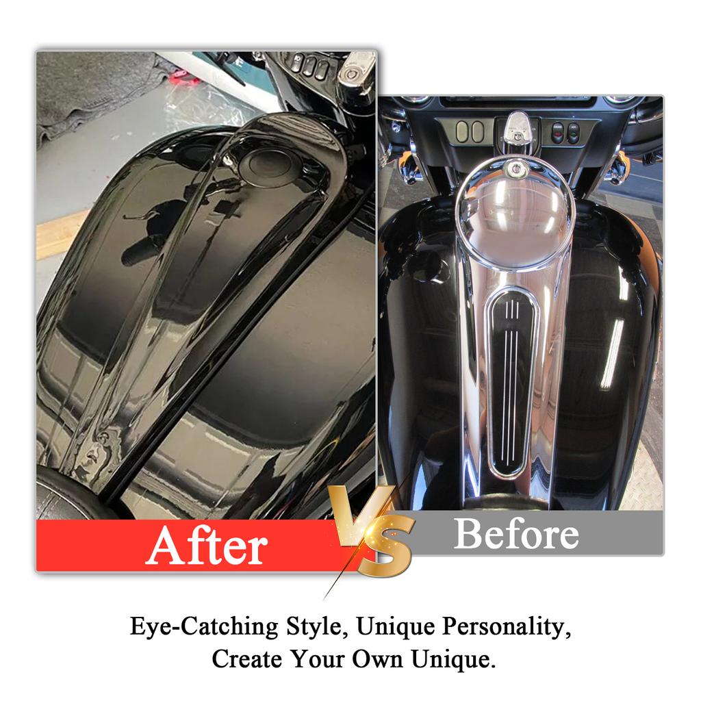 Motorrad Armaturenbrett Kraftstoffkonsolenabdeckung Pop-up Kraftstofftankdeckel Tankabdeckung für Harley Touring Electra Glide Road Glide Street Glide 08-24