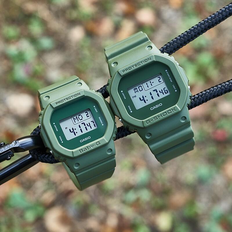 CASIO Men G-SQUAD Series Black Watch DW-5600ET-3PR-person