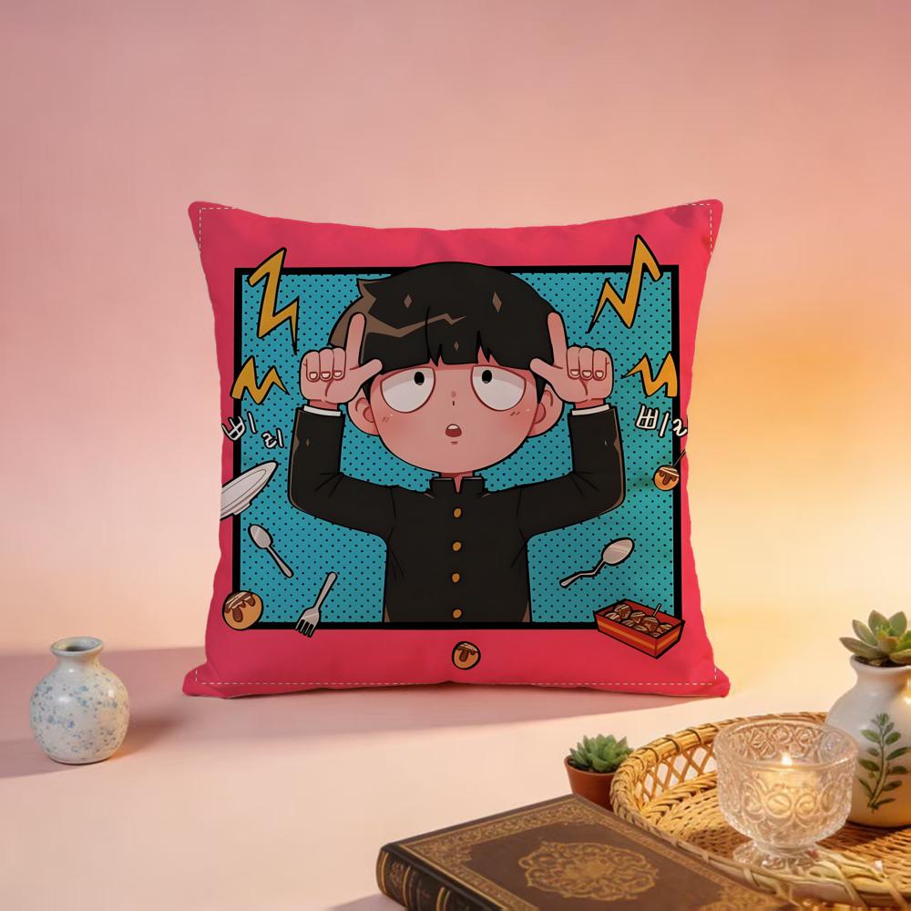 

Hot MMob Psycho 100ed Cushion Cover Premium SkinFriendly Pillow Case MultiPurpose for Home Office Travel 30X30cm