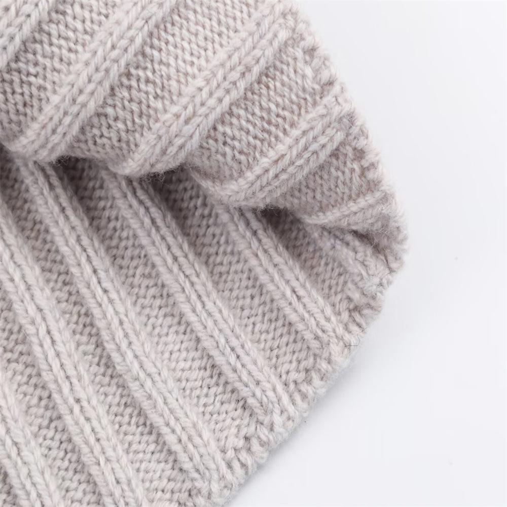 Autumn Women's Asymmetrical Ribbed Knit Pullover Sweater with Waistband