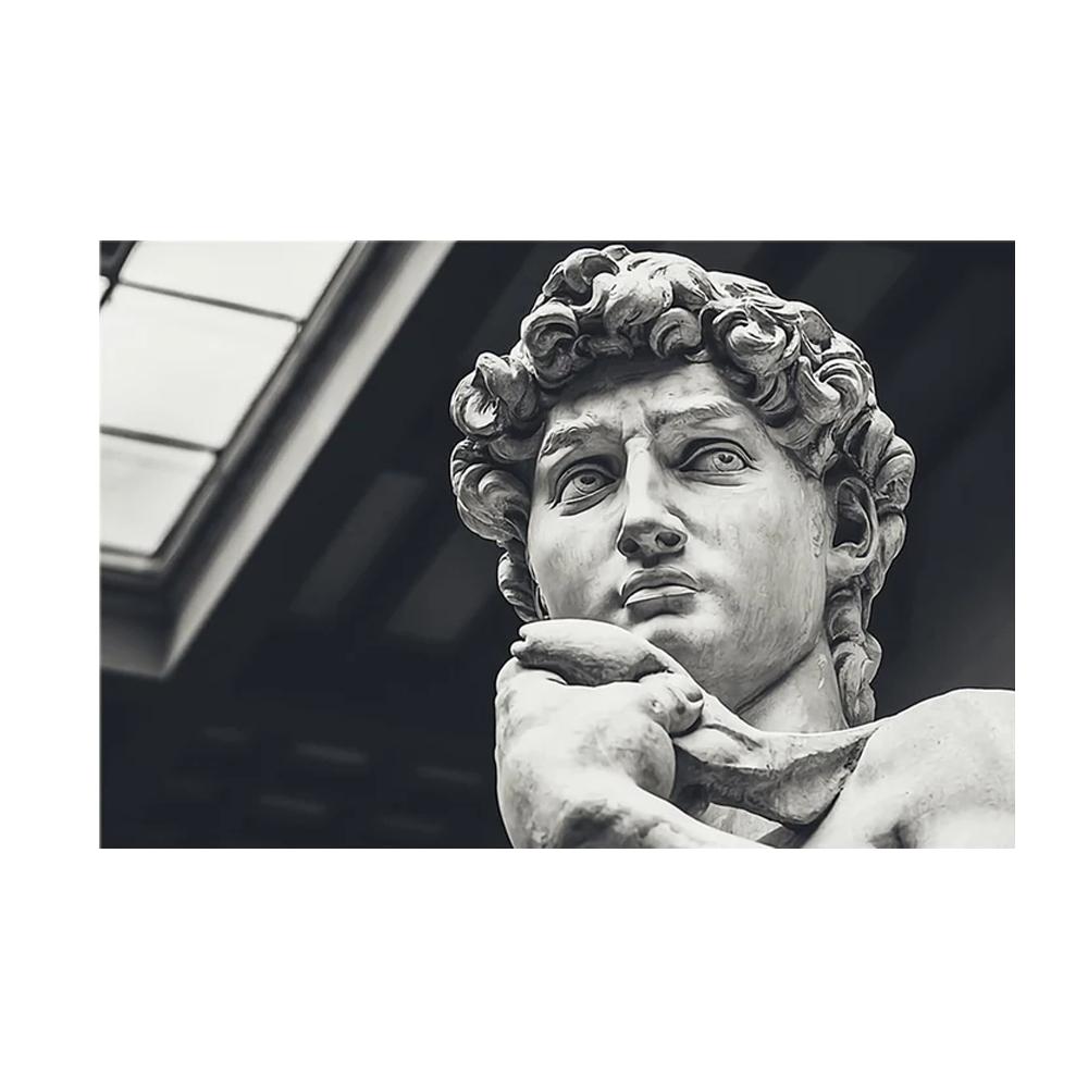 Scultura moderna Pittura su tela Graffiti Stampe artistiche Apollo Marmo David Popolo Poster Immagine di arte della parete per la decorazione della casa della Galleria