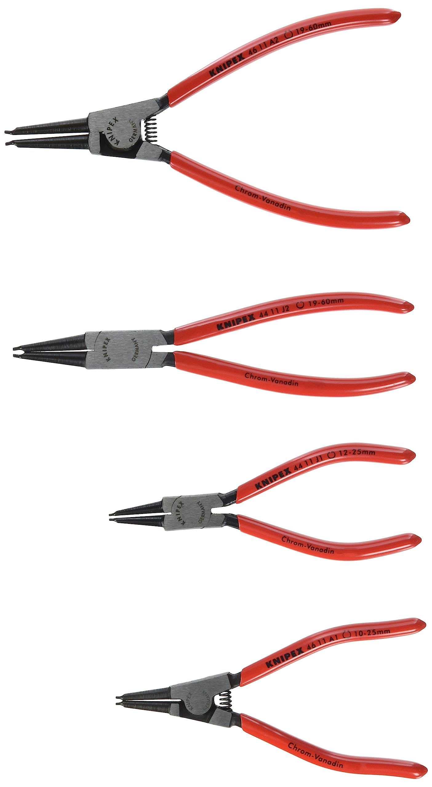 

KNIPEX snap ring pliers set of 4 002003V02