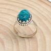 Türkis 925 Sterling Silber Damen Geburtsstein Handgefertigter Ring