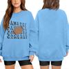Unisex Lightweight Long Sleeve Neck Sweatshirt with Fashion Print for Everyday Wear