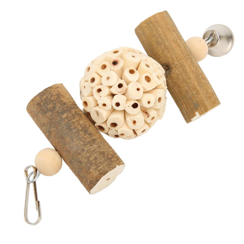 Papuga Zabawki do Żucia Miękkie Drewno Zabawki do Gryzienia Lekkie Wiszące Redukujące Lęk Zabawki do Żucia dla Ptaków