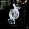 Acrylic Hanging Christmas Ornaments Clear Snowflake Ornaments Deer Ornaments  Holiday Home Decor