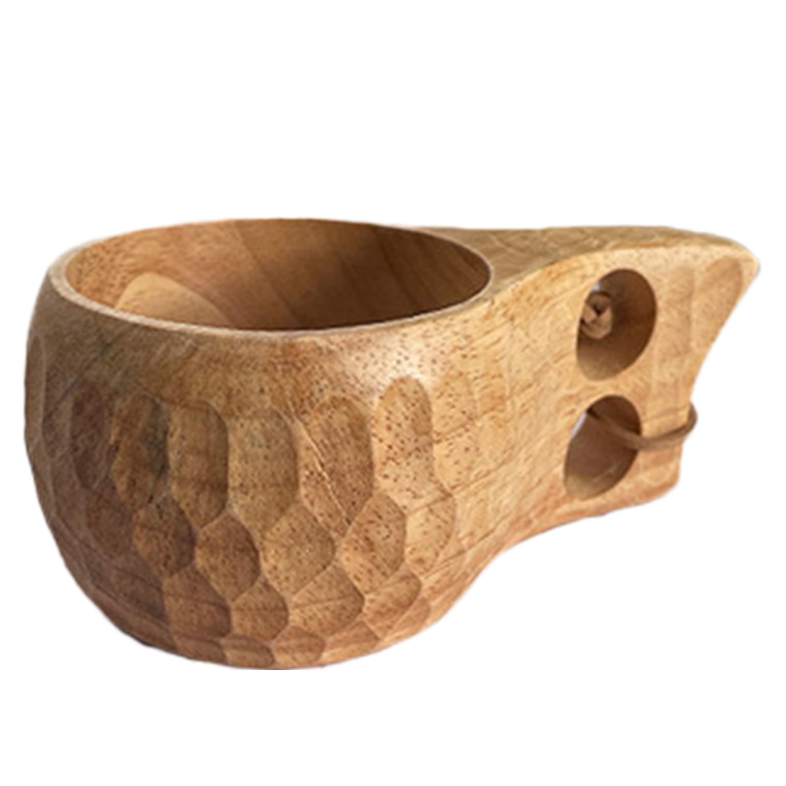 

Ручная работа деревянная чашка для молока с веревкой для переноски портативная большая емкость чашка для молока кофе чая многоразовая чашка для воды для кемпинга на открытом воздухе As Shown