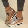 Women's Spring-Summer Breathable Thick-Soled Platform Casual Sports Shoes, Comfortable Footwear.