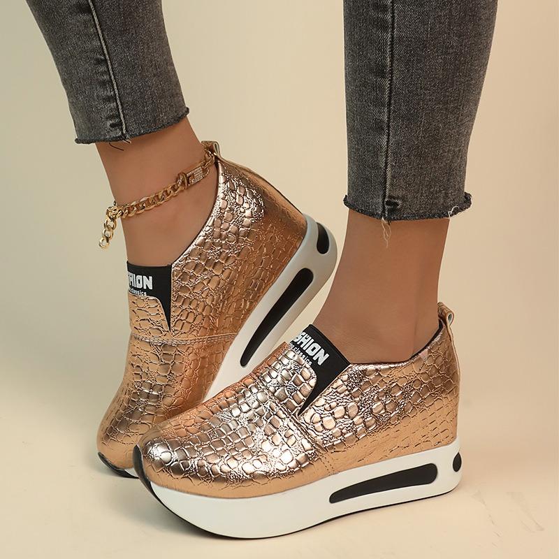 Women's Spring-Summer Breathable Thick-Soled Platform Casual Sports Shoes, Comfortable Footwear.