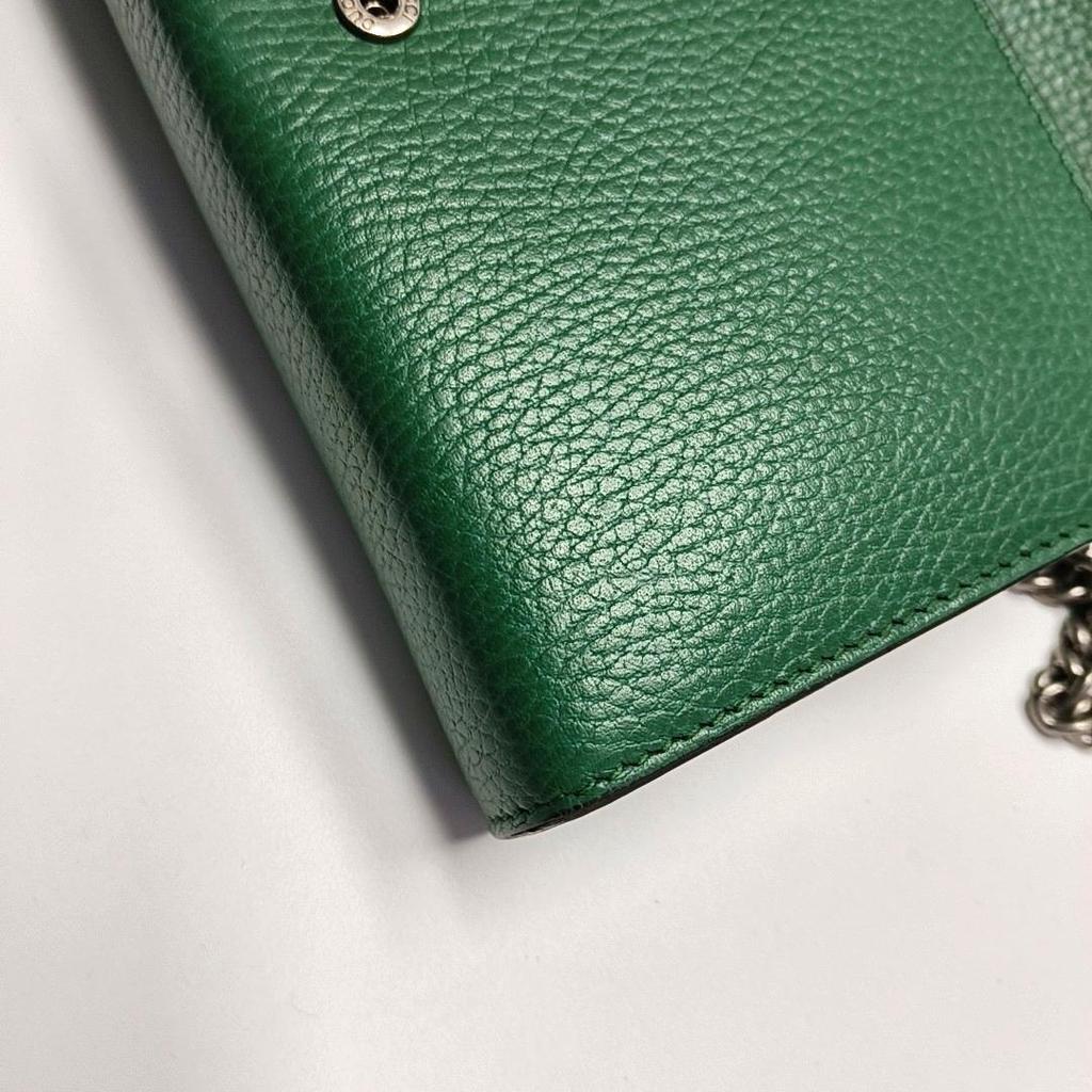 [Pre-Owned] Dionysus Double Tiger Head Buckle Chain Shoulder Leather Wallet Crossbody Bag - Very Good #NA7ELJ