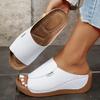 High Quality In Women Shoes Solid Color Platform Sandals, Open Toe Low Heels, Artificial Upper/inner Layer,  Comfortable Insole - Fashion Footwear