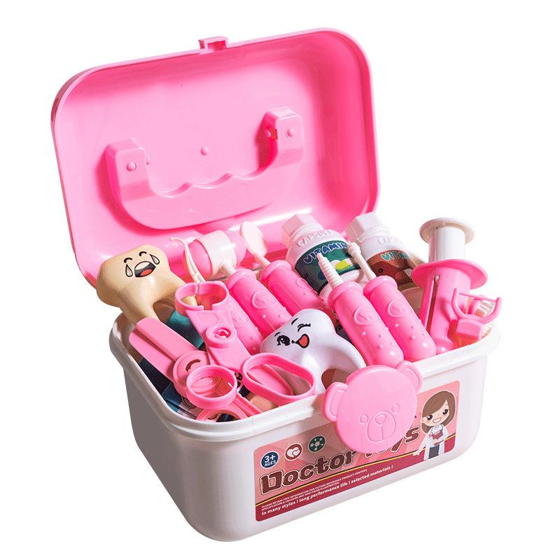 Children'S Doctor Toy Set Tools Medical Box Boys And Girls Playing House Nurse Injection Stethoscope Baby
