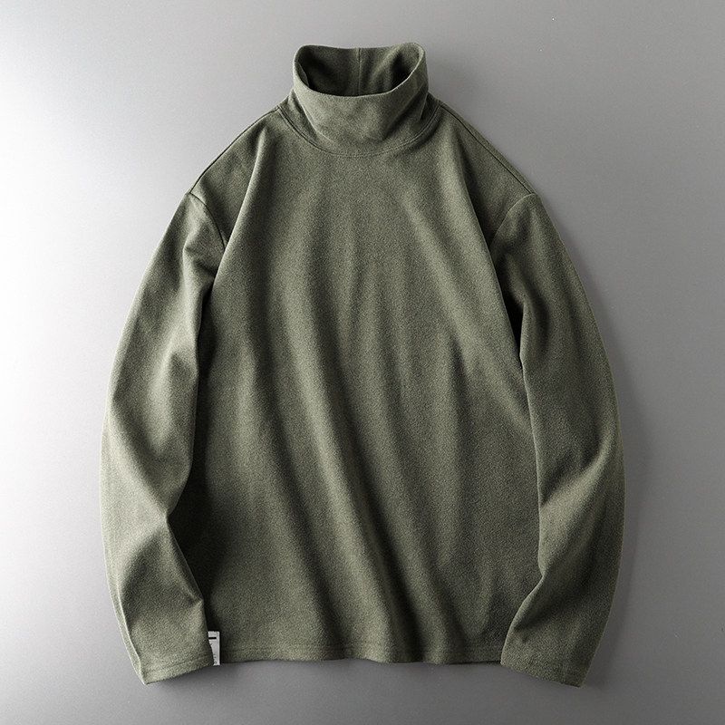 High Collar Winter Double-Sided Thermal Men's Long-Sleeved Undershirt