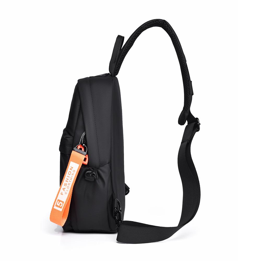 Korean version trendy fashion breast bag outdoor sports large capacity small backpack versatile lightweight shoulder messenger bag