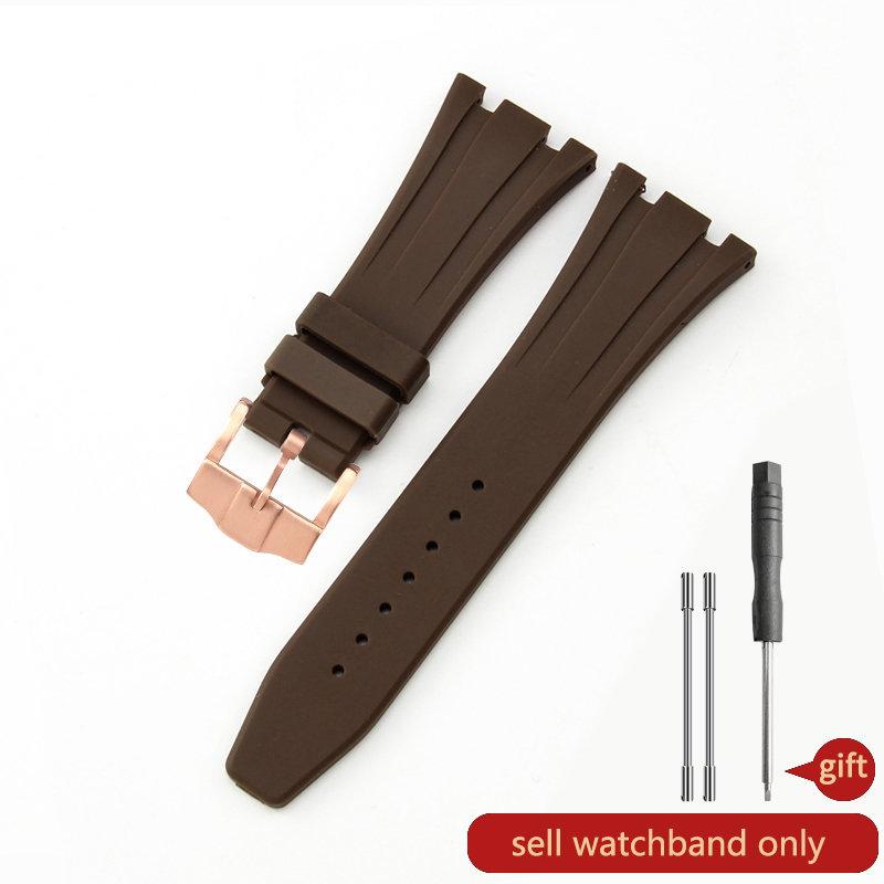 Silicone Watch Strap for AP Aibi 15400 Royal Oak Series Waterproof Sweat-Proof Rubber Watch Band Men's Accessories 26mm27mm28mm