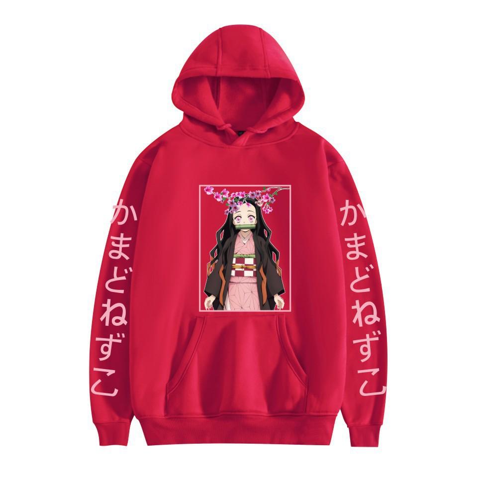 Demon Slayer Autumn/Winter New Thickened Fleece-lined Hoodie Loose Hip Hoodie 0059