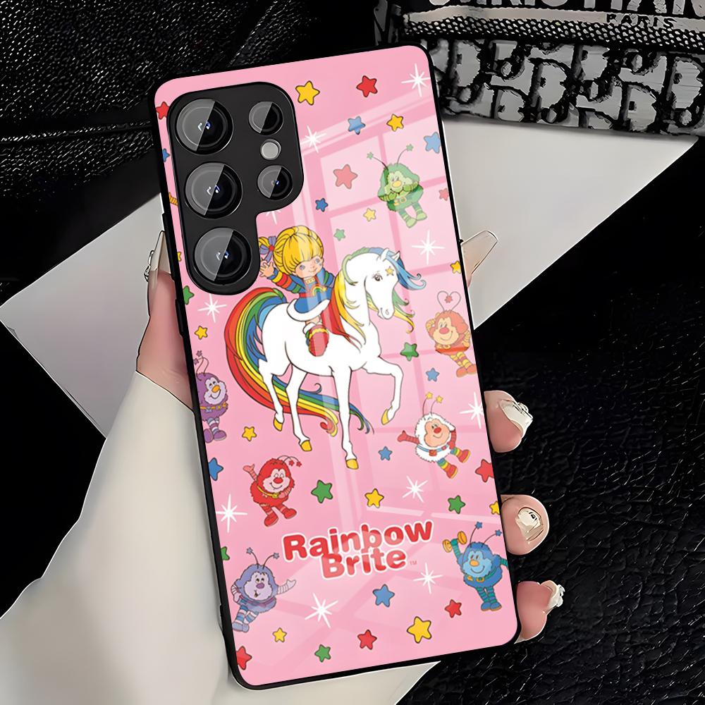Cartoon R-Rainbow Brite Phone Case For Samsung S26 S25 Plus S20 S20 Plus S22 Ultra S23 FE S21 Plus S21 Ultra Glass Cover