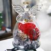 Eternal flower rose angel glass cover ornament with gift box feeling Valentine's Day gift rose dried flower