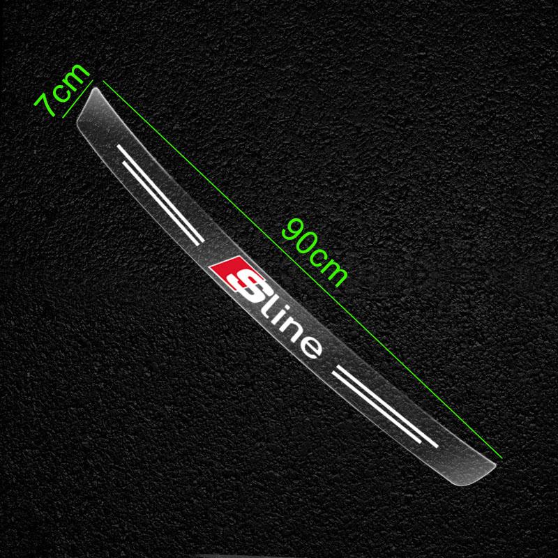 Car Trunk Anti-Scratch Sticker Tailgate Decoration Strip Car Entry Guard Protective Emblems For G43 A3 A6 Q3 B5 B6 B7 B8 B9 T3TG