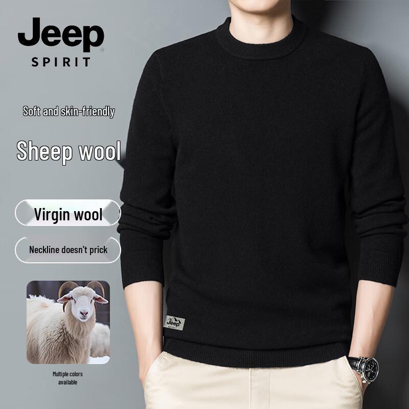 

JEEP SPIRIT Men s Winter Warm Round Neck Pullover Sweater 2XL