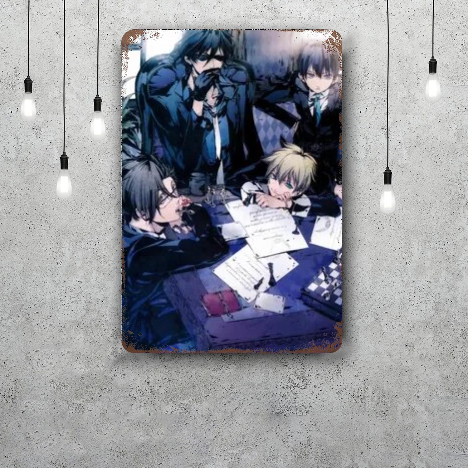 

famiglia anime cartoon Vintage Metal Tin Signs Posters Decor Retro Metal Plaque Wall Art Decor for Garage Bar 20x30cm（7.8x11.8inch）