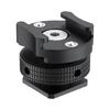 Aluminum Microphone Mount Holder Quick Release Cold Shoe Holder with 360 Degree Rotation for Photographers and Streamers