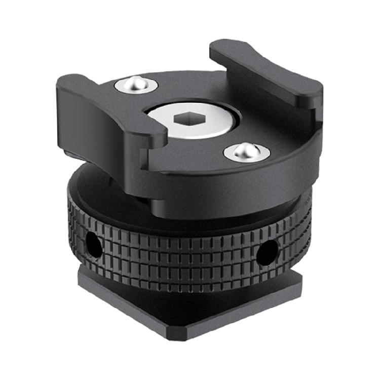 

Aluminum Microphone Mount Holder Quick Release Cold Shoe Holder with 360 degree Rotation for Photographers and Streamers 1