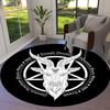 1pc Carpet Chair Mats Baphomet Symbol Occult Artwork Perfect for Decorating Chairs, Polyester Carpet, for Living Room.YDT637