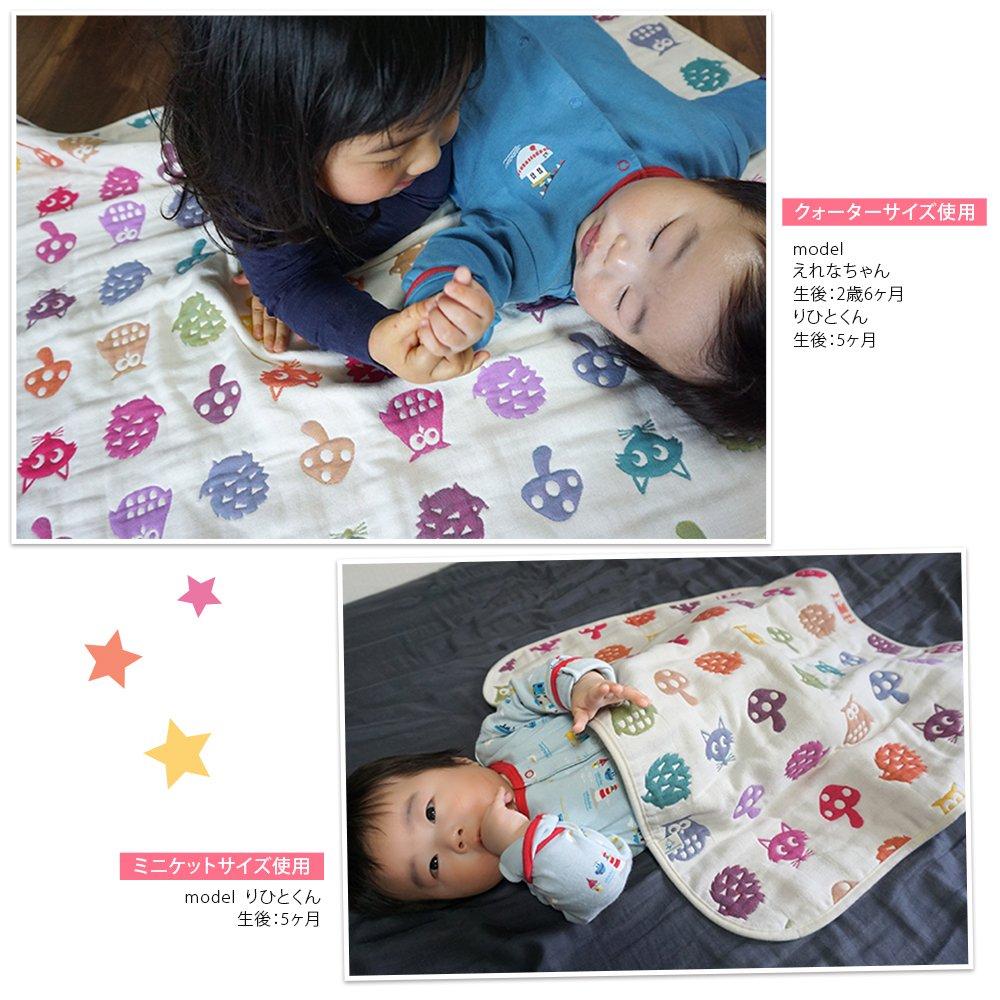 Hiorie Made In Japan Gauze Baby Quarter Star Baby Gauze Baby Gift (Hiorie) 6-Layer Blanket, Size, Design, Blanket,