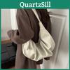 Borsa Rétro a Forma di Raviolo in PU con Chiusura a Zip per Stile Streetwear Casual e Uso Quotidiano