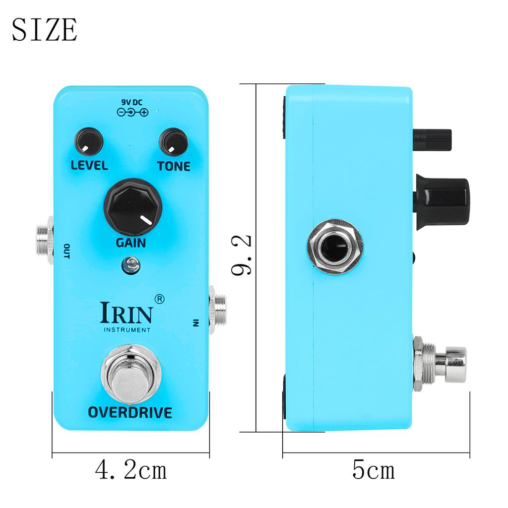 IRIN XG-4 Guitar Overdrive Effect Pedal Single Digital Analog Effects Pedal True Bypass Electric Guitar/Bass Accessories