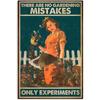 Gardening Because Murder Is Wrong Vintage Metal Tin Signs Wall Decor for Home Garden Bars Cafe Clubs Retro Posters Plaque