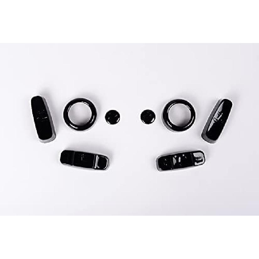 ABS 8Pcs Seat Adjustment Button Trim Cover Accessories for Land Rover Defender 110 2020 (Silver) чёрный