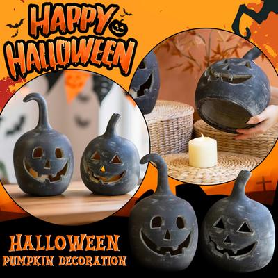 Holiday Pumpkin Decoration Scene Layout Home Decoration Ornaments (Lights Not Included)