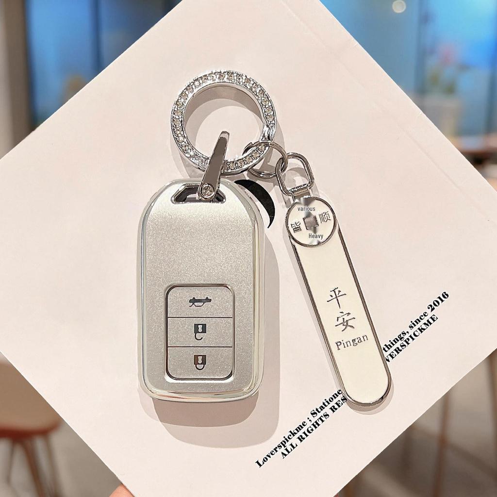 Honda Key Case for 10th Gen Civic, Accord, CRV, Vezel, HR-V, Crown, Road Style, and Lingpai.