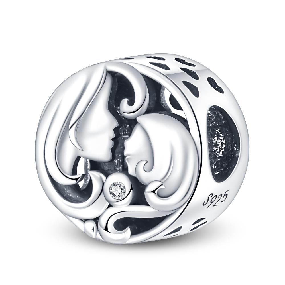 Copper Boy Girl Couple Lovers Beads Marriage Charms Dangle Fit Original Bracelet Charms Jewelry Women Diy