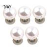 Quick Fix Buttons for Sewing 5Pcs Fake Pearl Clothing, Removable Decorative Brooch Pins, No Cardigans Sew Safety Pins Shirt Neckline Embellishment,