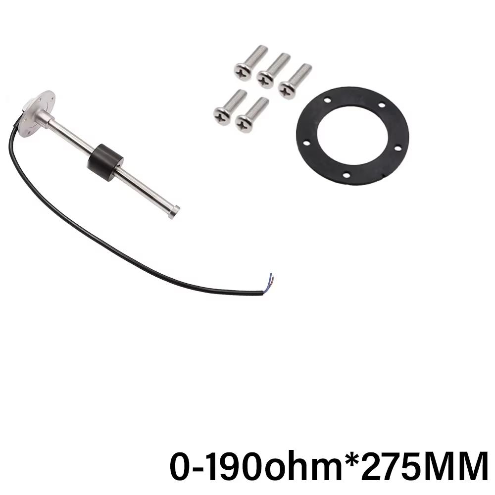 ELING 52mm Fuel Level Gauge 0-190ohm 240-33ohm Signal Fuel Tank Level Meter with 7 Colors Backlight for Car SUV Boats