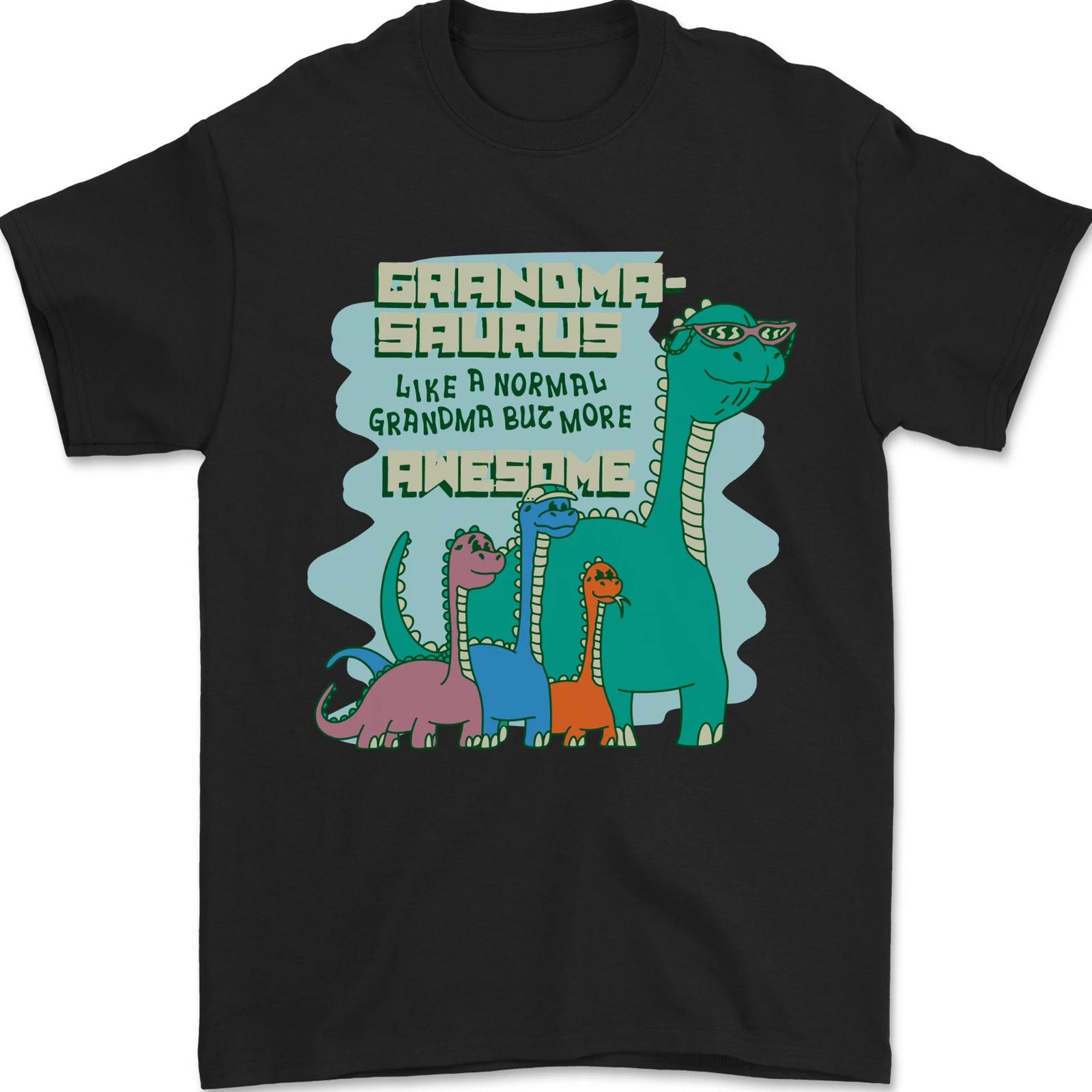 

Grandma-saurus Funny Dinosaur Grandkids Mens T-Shirt 100% Cotton S