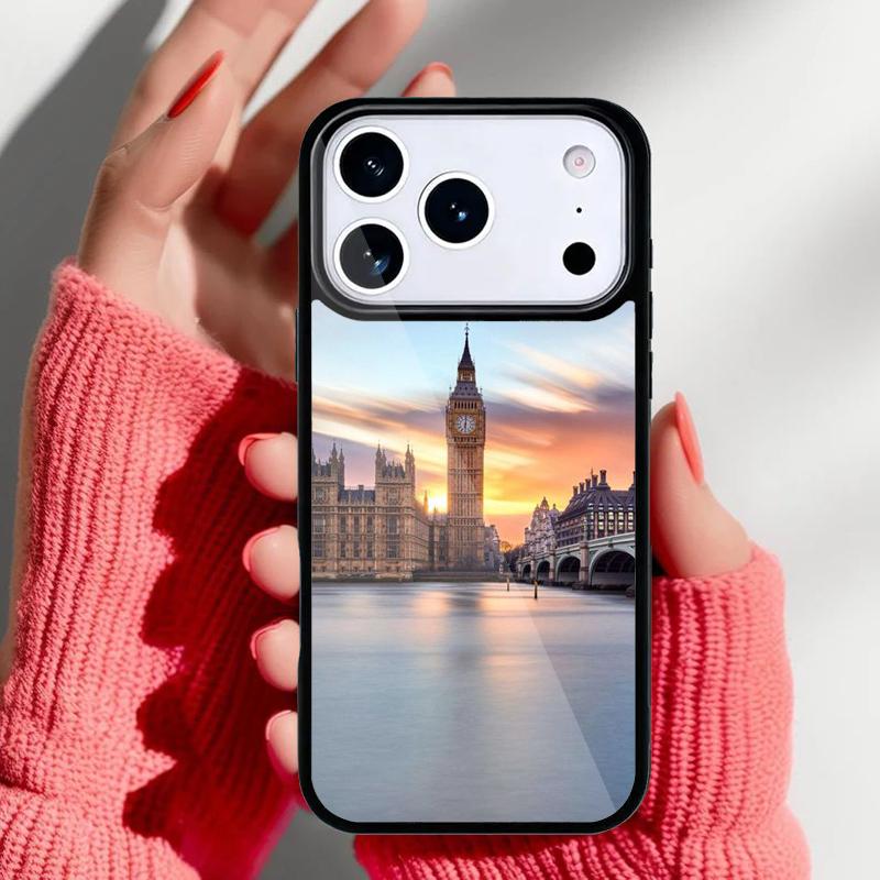London Red Telephone Bus Big Ben Phone Case for iPhone 17 16 15 14 13 Pro Max Back Cover for 12 11 Pro Coque